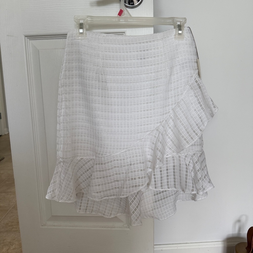 A New Day White Hi-Low Wrap Mini Skirt - New with Tags